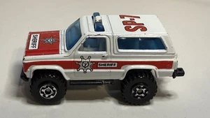 1983 Matchbox Chevy Blazer 4 X 4, Sheriff SP-7 White Die-Cast Made in Macau - Picture 1 of 5