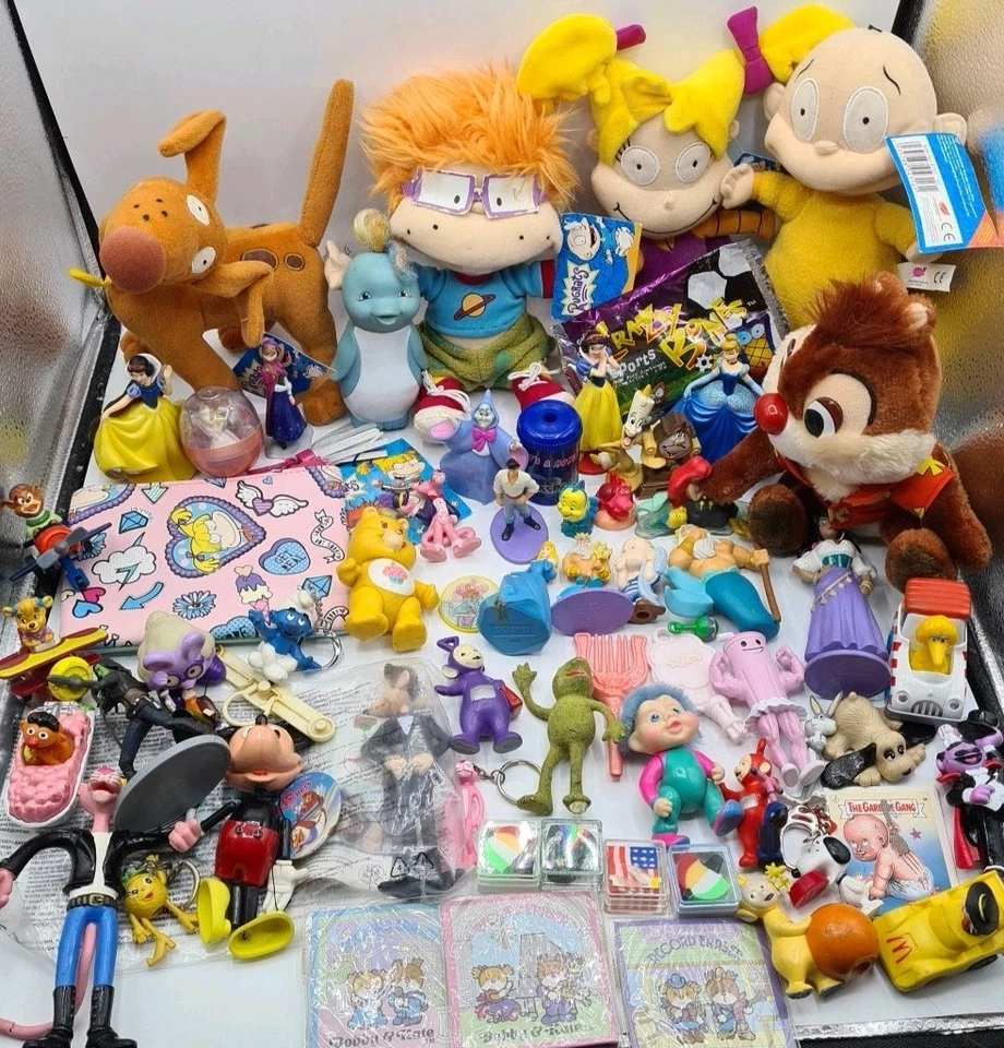 Vintage 90s 00s RETRO Toy Figure Job Lot Toy Bundle Disney Care Bears Rugrats A9 - Image 1 of 4