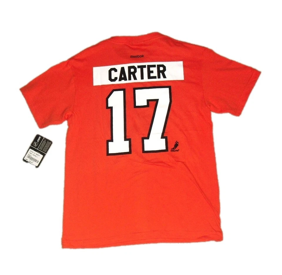 Футболка Jeff Carter Philadelphia Flyers детская молодежная стиль джерси размер Большой новый - Изображение 1 из 3