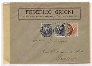 1915/16 Lettera per Piacenza - Picture 1 of 1