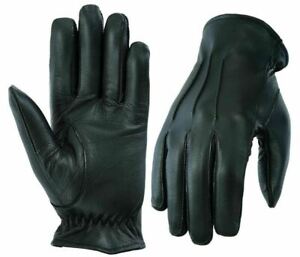 Men's thin unlined Police, Pilot, Driving Fashion soft Sheep 100% Leather Gloves