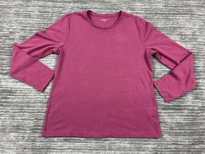 Laura Scott Top Womens Medium Pink Long Sleeved Knit Casual - Picture 1 of 12