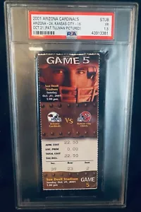 2001 PAT TILLMAN Game Ticket (Pictured on Ticket) PSA 1.5 - Rare - Picture 1 of 2