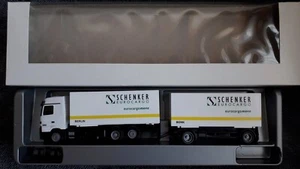 Herpa Lkw 1:87 Mercedes Actros Wechselbrücken-HZ×××Schenker WG.NR.2840××× - Bild 1 von 3