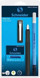 Schneider Ceod Classic Fountain Pen M (Medium) Iridium Tip, Black Barrel, Eraser - Picture 1 of 4
