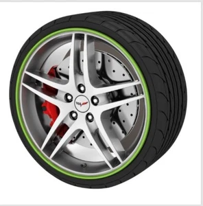 Rimblades Alloy Wheel Rim Protector Trim Strips for C6 C7 Corvette - Lime Green - Photo 1 sur 3
