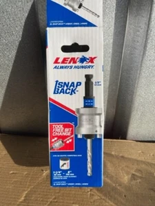 Lenox Druckknopfleiste Werkzeug kostenloses Bit & Lochsäge Schnellwechsel mit Anti-Stau-Kragen - Bild 1 von 5