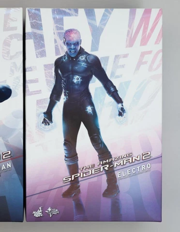 Movie Masterpiece Amazing Spider-Man 2 ELECTRO 1/6 Hot Toys Action Figure Used Cover