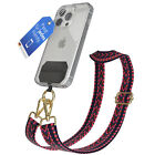 Universal Cell Phone Tape All Phones Chain Pad Strap Removable Pink/Blue - Gold