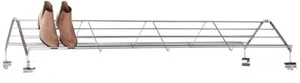 Zapata cromada para perchero de doble riel - 57 2/5” de ancho x 21" de profundidad x 11 1/2" de alto - Imagen 1 de 2