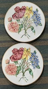 Lots 2 Fitz And Floyd Bariolage des Fleurs 7.5" Salad Plates Made in Japan. 399 - Bild 1 von 5