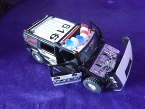 Hummer 2003 voiture Police USA K9 Unit 616 en métal 21.2 x 10 cm 1/24 Jada Toys - Foto 1 di 4