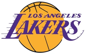 1 x LA LAKERS LOGO Cake Topper Edible Wafer Paper EDIBLE BASKETBALL IMAGE - Picture 1 of 1