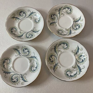 4 x Vintage Royal Standard - Garland Coffee Cup Saucers - Picture 1 of 6