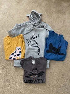 Cat Theme Shirts Collection And Hoodie.  Youth 14-16 and Adult Small - Picture 1 of 6