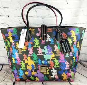 Disney Dooney & Bourke 10th Anniversary Wonder Mickey Silhouettes Tote NWT - Picture 1 of 12