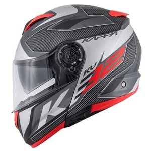 Motorradhelm Modular Öffnend P/J Kappa KV32 Orlando Mixer Schwarz Rot Matt XS - Bild 1 von 10