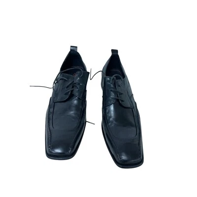 Robert Wayne Fresco Oxford Men 13 Dress Shoes Classic Black Leather Lace Up NEW - Image 1 of 4