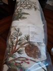 Pottery Barn Forest Pinecone Table Runner  18"x108" - Sealed and NWT! 