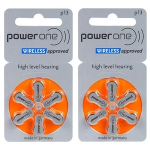 12 x Varta Size 13 Power One Hearing Aid Batteries Orange - Zinc Air Hg0% PR48 - Picture 1 of 2