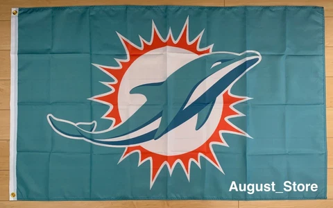 Miami Dolphins 3x5 ft Flag Banner NFL Cover