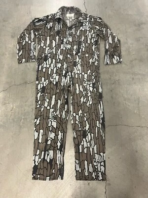 vintage Redhead Hunting Suit Mens jumpsuit Camouflage Coveralls Trebark L - Image 1 of 4
