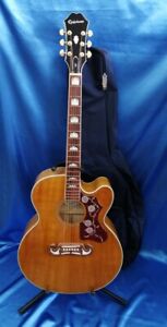 EPIPHONE EJ-200SCE/VN Electric acoustic guitar #26428