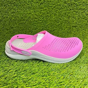 Crocs LiteRide 360 Clog Mens Size 13 Pink White Beach Outdoor Slip On Sandals - Picture 1 of 10