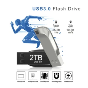 2TB Metal Usb 3.0 Pen Drive 2TB Usb Flash Drives 1TB High Speed Pendrive Adapt$j - Photo 1/18