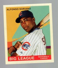 2007 Upper Deck Goudey Red Back Parallel Alfonso Soriano Baseball Card Cubs