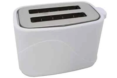 DESKI HOT KITCHEN DESIGN DESKI Toaster DESKI weiss mit Brötchenaufsatz 700 Watt 2 Scheiben Krümelschublade