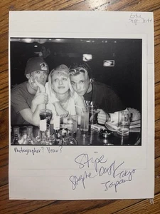 Foto rara Courtney Love Michael Stipe Stephen Dorff Tokio años 90 anotada por CL - Imagen 1 de 1
