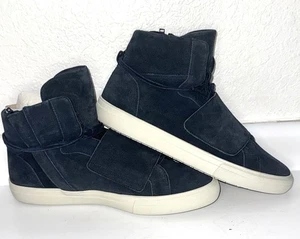 MEN'S ALDO Alalisien Navy Blue High Top Suede Sneaker/boots Size 13 Never Worn - Picture 1 of 23