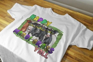 Mardi Gras #2 - Sublimation  Iron On Transfer - T shirt 8x10 Far Tuesday - Picture 1 of 2