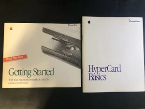 Getting started / Hypercard Basics - Macintosh User Manuals Lot of 2 - Picture 1 of 6