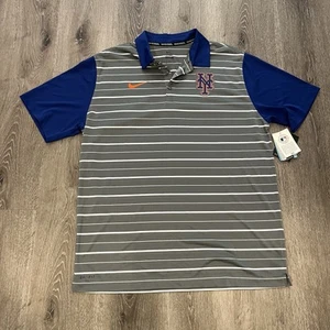 New York Mets Nike Baseball Dri Fit Poloshirt Größe Herren Large NEU - Bild 1 von 6