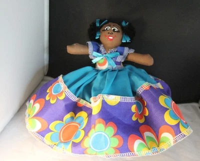 Topsy Turvy Reversible Caribbean Hand Made Doll Antigua - Image 1 of 4
