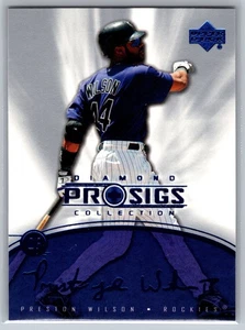 2004 Diamond Collection Pro Sigs Preston Wilson #72 Colorado Rockies - Bild 1 von 2
