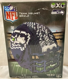 BRXL Team Helmet Seattle Seahawks 3 D Construction Toy New 1630 Pieces - Picture 1 of 5