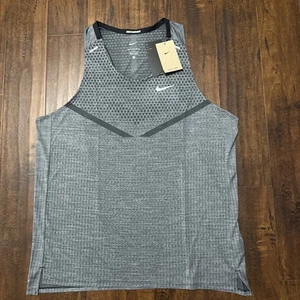 NWT Nike Dri-Fit ADV Techknit Ultra Running Tank DM4751-010 Grey Men's XL. A0 - Picture 1 of 9