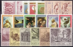 1976 VATICANO ANNATA COMPLETA COMMEMORATIVI SENZA FOGLIETTI E LIBRETTI MNH** - Imagen 1 de 1