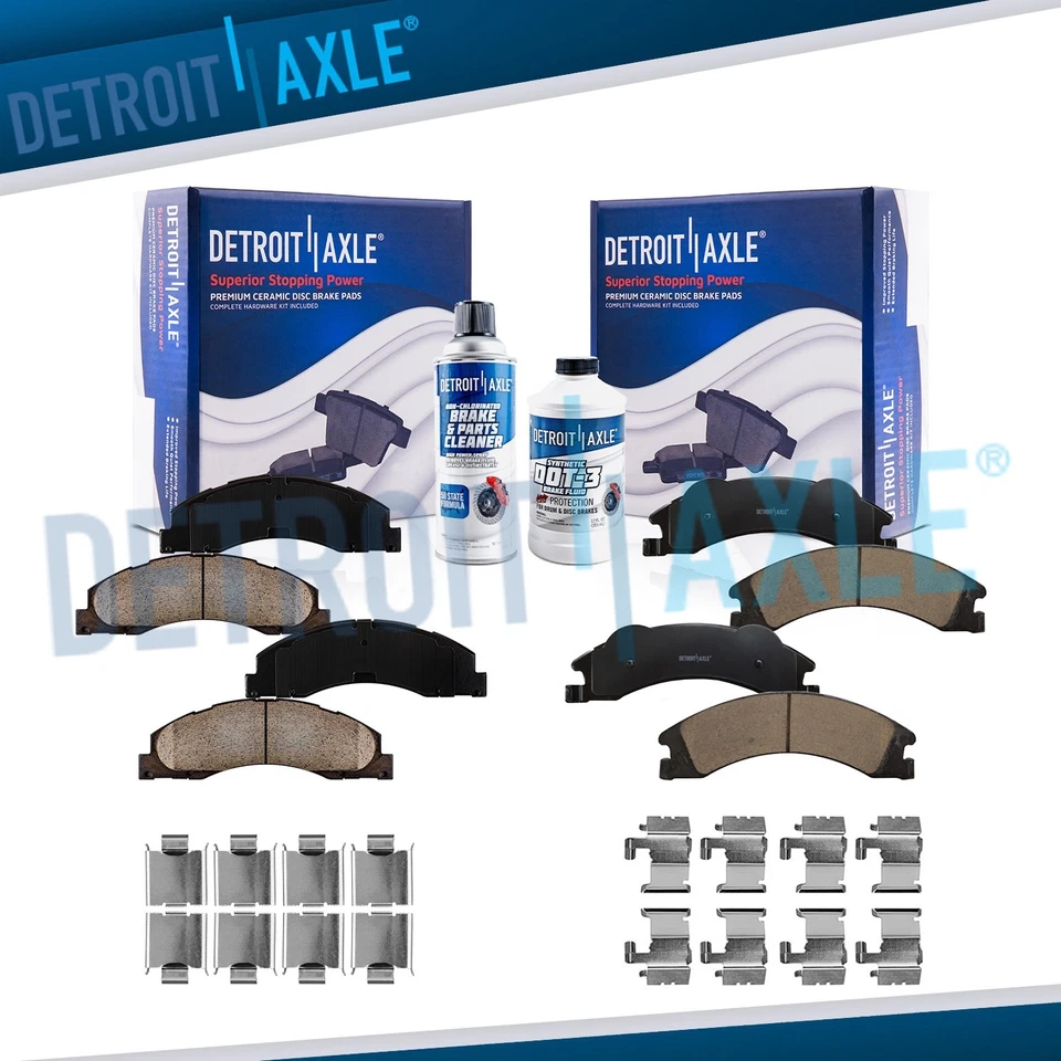 6pc Front & Rear Ceramic Brake Pads for Ford E-150 E-250 E-350 E-450 Super Duty - Image 1 of 4