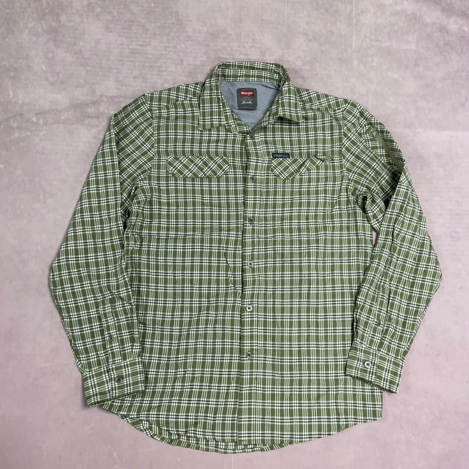 Wrangler Shirt Outdoor Checked Patterned Long Sleeve Shirt Men's M - Image 1 of 4