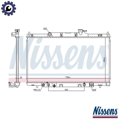 RADIATOR ENGINE COOLING 68606 FOR HONDA CR-V/II/Mk/SUV K24A1 2.4L 4cyl - Image 1 of 4