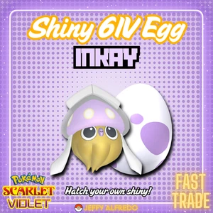 ✨️ Shiny 6IV Inkay Egg ✨ Your OT | Pokémon Scarlet & Violet | HOME 🚀 Fast - Picture 1 of 5