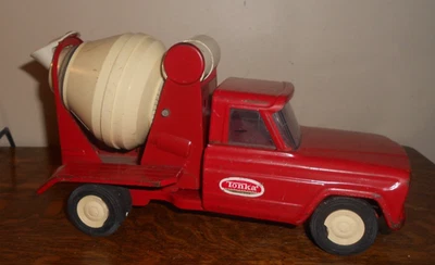 1960s TONKA Pressed Steel Jeep Cement Mixer Truck - Image 1 of 4