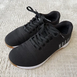Nobull Fabric Trainer Womens Size 8.5 Black Gum Athletic Gym Sneakers Shoes - Picture 1 of 12