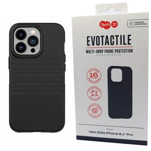 Tech21 Case For iPhone 13 Pro Black Evo Tactile MagSafe Cover Shockproof - Picture 1 of 12