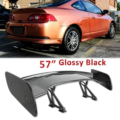 Glossy Black 57" Rear Spoiler Wing Truck GT-Style For Acura Integra RS Foto 1 de 4
