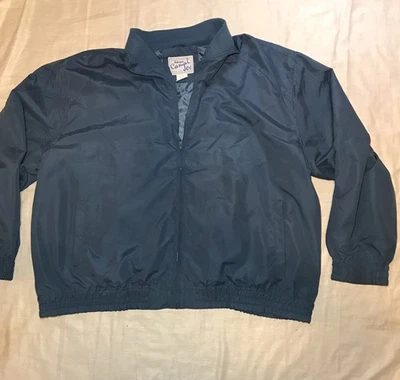 Jaqueta masculina Haband Casual Joe tamanho 4XL azul manga comprida zíper completo e bolsos - Imagem 1 de 4